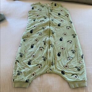 Kyte Green Avocado Print Kids Pajamas